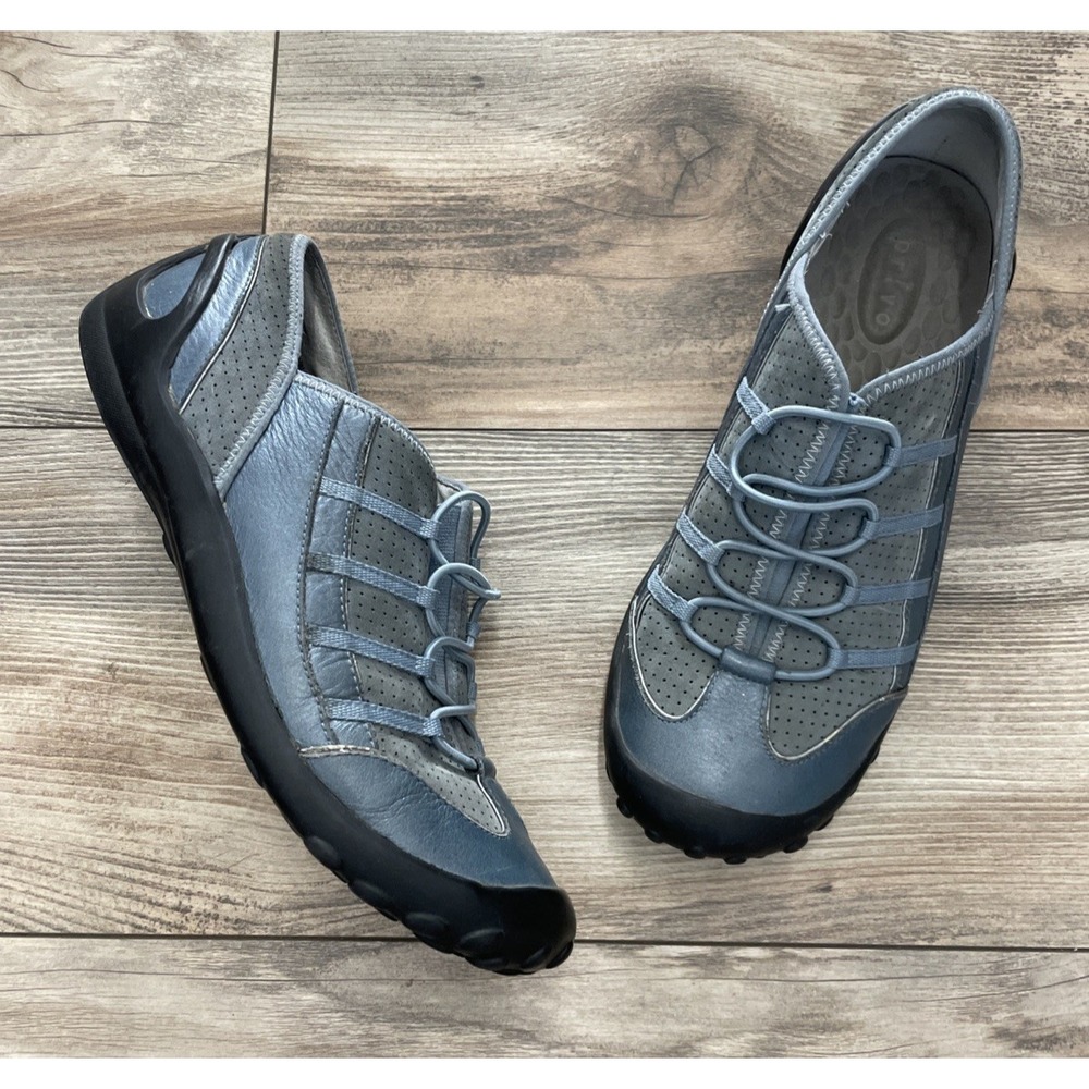 Privo by Clarks Womens Size 10 Slip On Sneaker Shoes Blue Gray Suede 75777